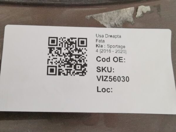 Usa Dreapta Fata Kia  Sportage 4 [2016 - 2020] Originala - imagine 8