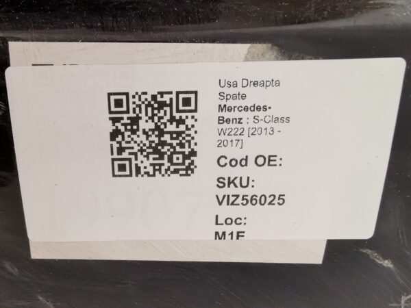Usa Dreapta Spate Mercedes-Benz  S-Class W222 [2013 - 2017] Originala - imagine 8