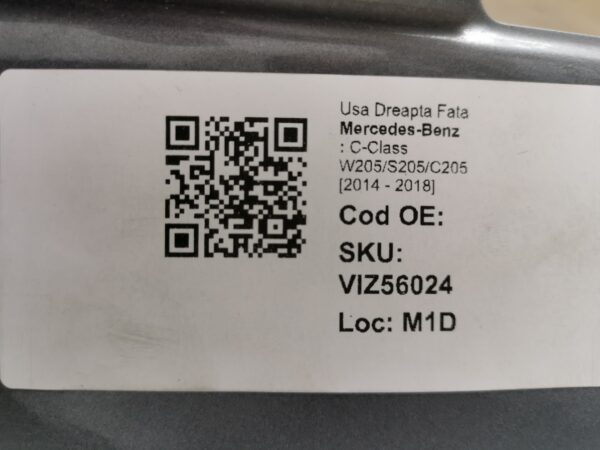 Usa Dreapta Fata Mercedes-Benz  C-Class W205/S205/C205 [2014 - 2018] Originala - imagine 8