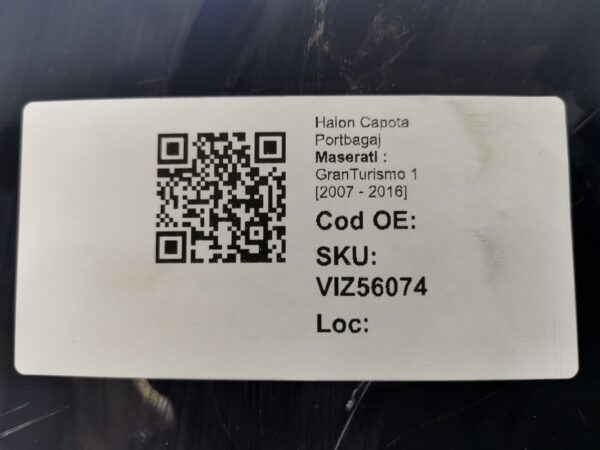 Haion Capota Portbagaj Maserati  GranTurismo 1 [2007 - 2016] Original - imagine 8