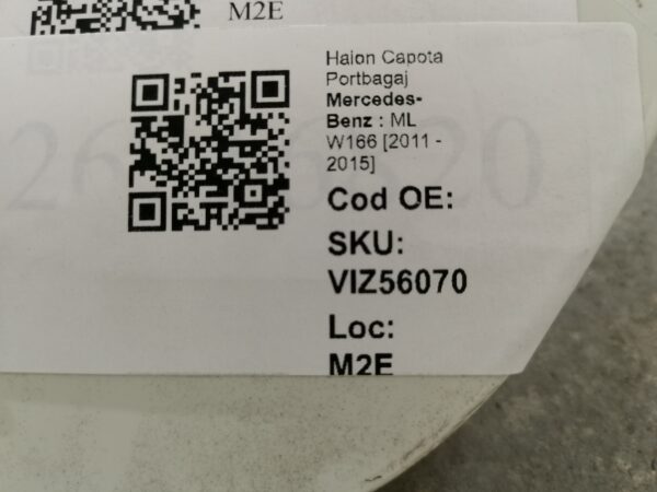 Haion Capota Portbagaj Mercedes-Benz  ML W166 [2011 - 2015] Original - imagine 8