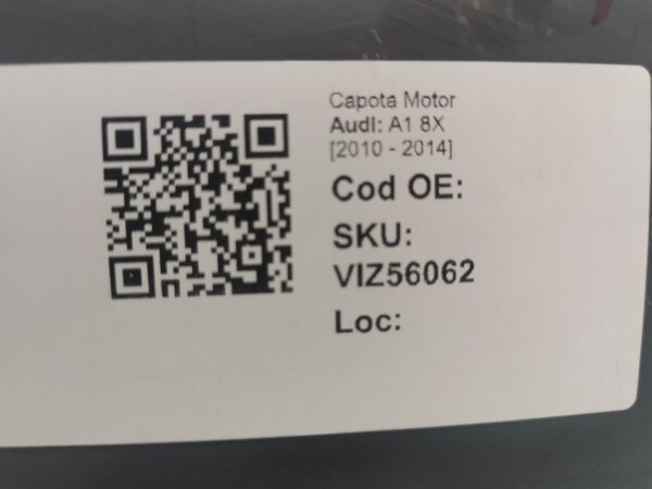 Capota Motor Audi A1 8X [2010 - 2014] 2015 2016 2017 2018 Originala - imagine 8