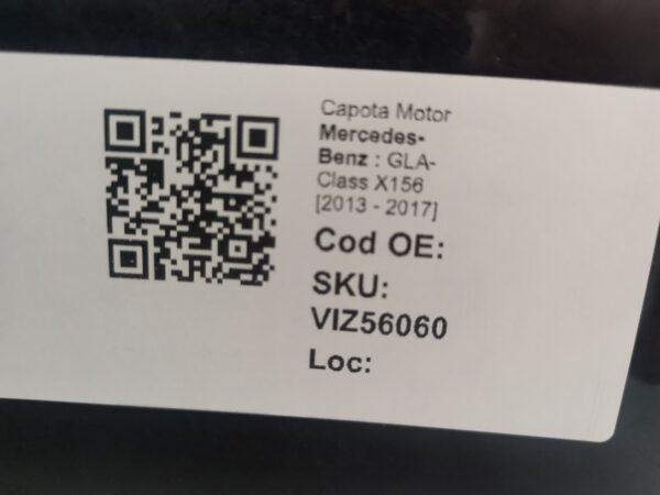 Capota Motor Mercedes-Benz  GLA-Class X156 [2013 - 2017] Originala - imagine 8