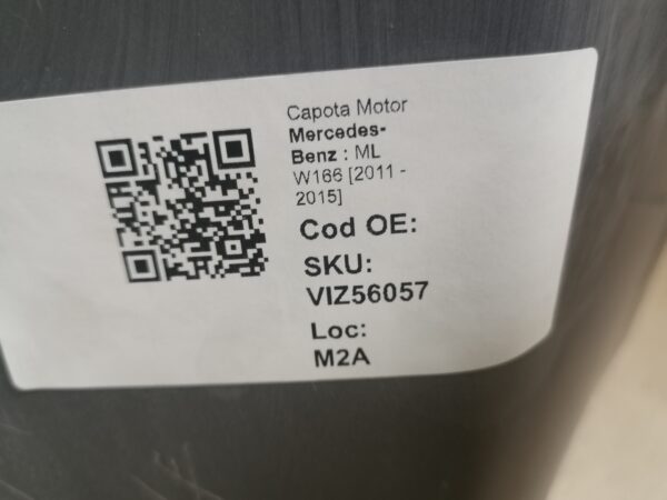 Capota Motor Mercedes-Benz  ML W166 [2011 - 2015] Originala - imagine 8