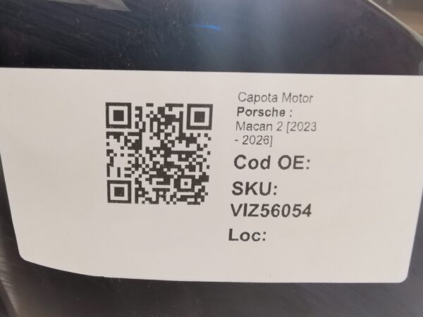 Capota Motor Porsche  Macan 2 [2023 - 2026] Originala - imagine 8