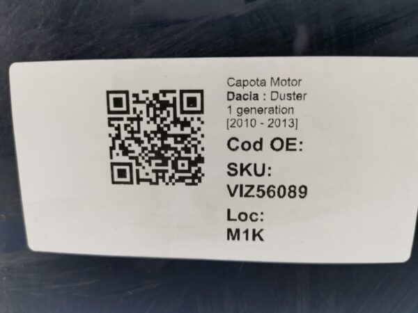 Capota Motor Dacia  Duster 1 generation [2010 - 2013] 2014 2015 2016 Original - imagine 8