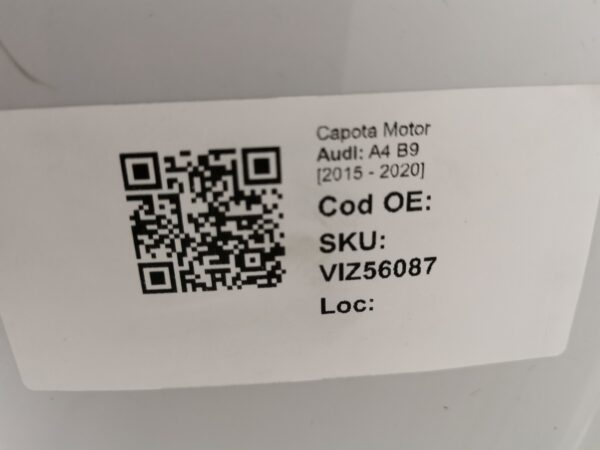Capota Motor Audi A4 B9 [2015 - 2020] Original - imagine 8