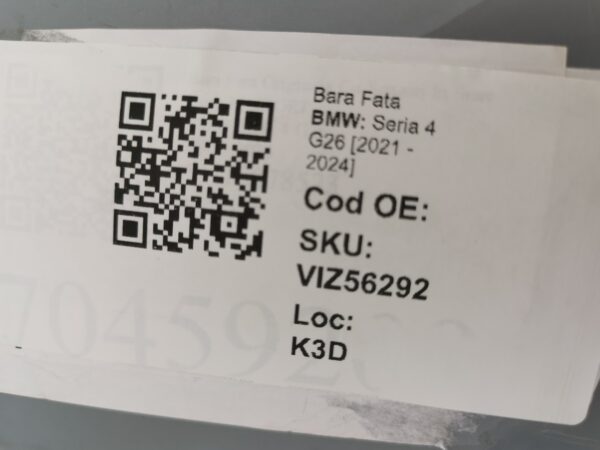 Bara Fata BMW Seria 4 G26 [2021 - 2024] Originala In Stare Buna - imagine 8