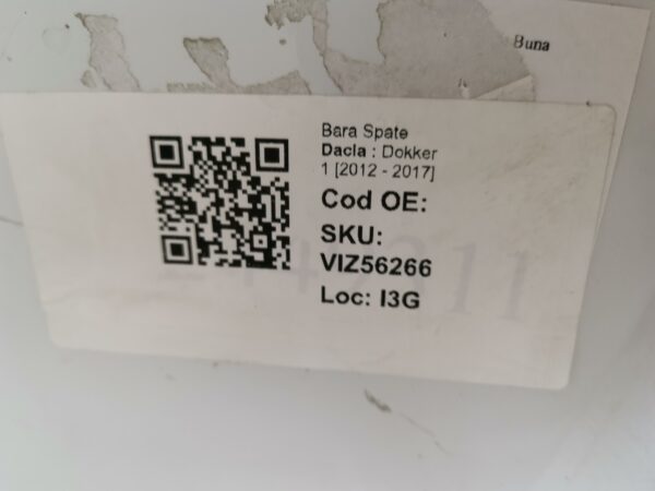 Bara Spate Dacia  Dokker 1 [2012 - 2017] Originala In Stare Buna - imagine 8