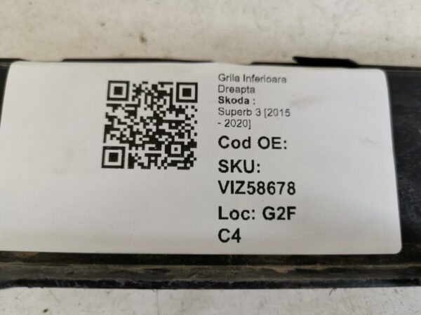 Grila Proiector Dreapta Skoda  Superb 3 [2015 - 2020] Originala In Stare Buna - imagine 8