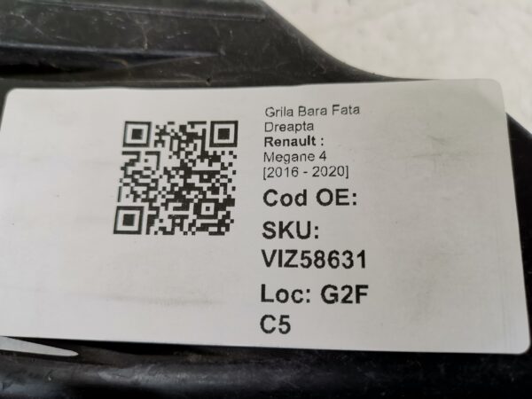 Grila Bara Fata Dreapta Renault  Megane 4 [2016 - 2020] Original In Stare Buna - imagine 8