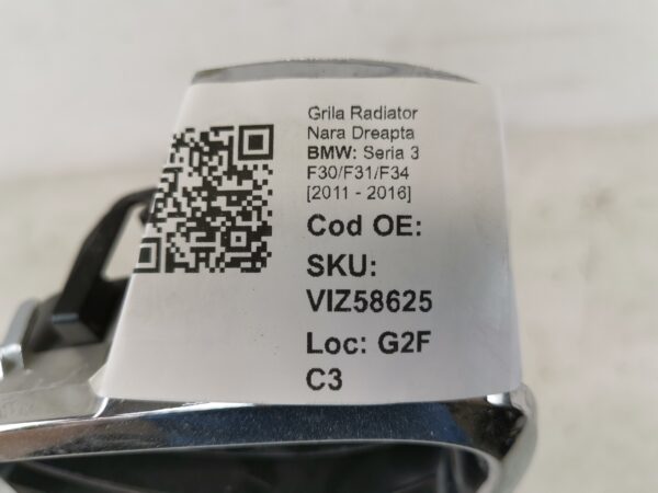 Grila Radiator Nara Dreapta BMW Seria 3 F30/F31/F34 [2011 - 2016] Original In Stare Buna - imagine 8