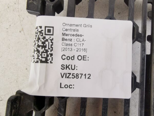 Ornament Grila Centrala Mercedes-Benz  CLA-Class C117 [2013 - 2016] Original In Stare Buna - imagine 8
