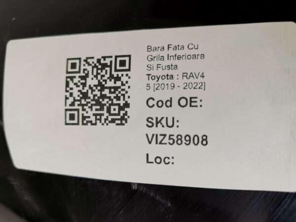 Bara Fata Cu Grila Inferioara Si Fusta Toyota  RAV4 5 [2019 - 2022] Originala In Stare Buna - imagine 8