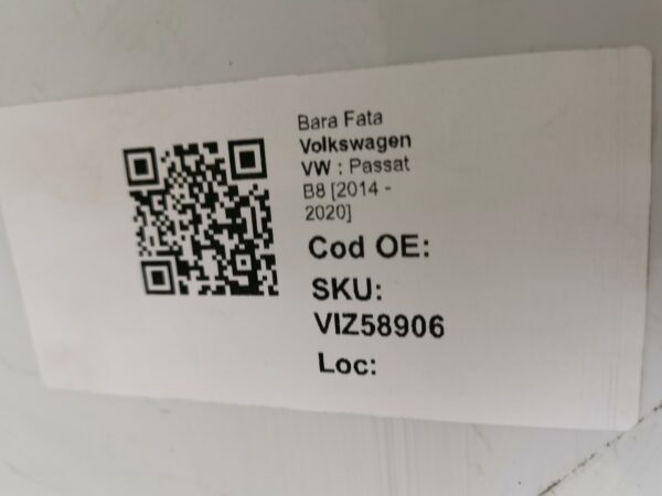 Bara Fata Volkswagen VW  Passat B8 [2014 - 2020] Originala In Stare Buna - imagine 8