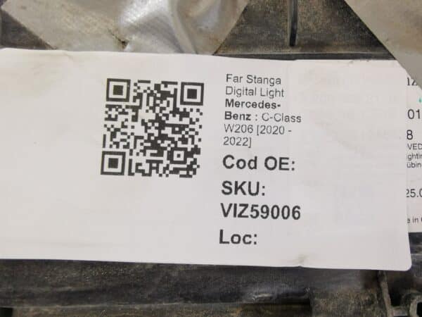 Far Stanga Digital Light Mercedes-Benz  C-Class W206 [2020 - 2022] Original Avariat - imagine 8
