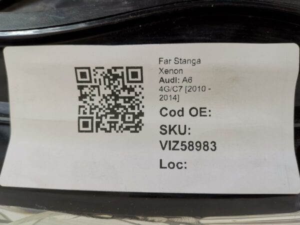 Far Stanga Xenon Audi A6 4G/C7 [2010 - 2014] Original Avariat - imagine 8