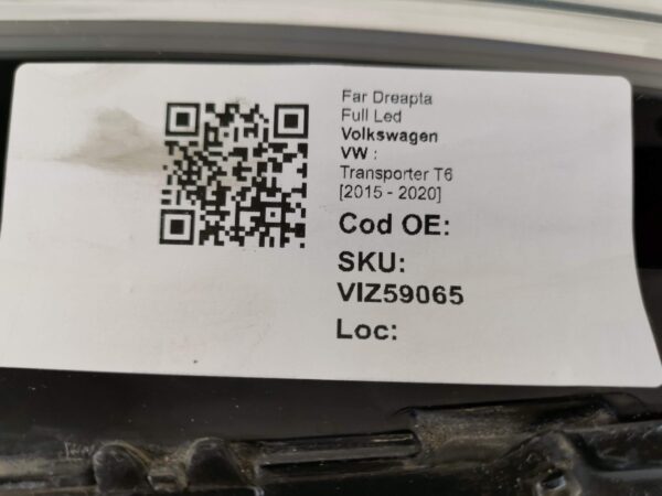 Far Dreapta Full Led Volkswagen VW  Transporter T6 [2015 - 2020] Original Avariat - imagine 8