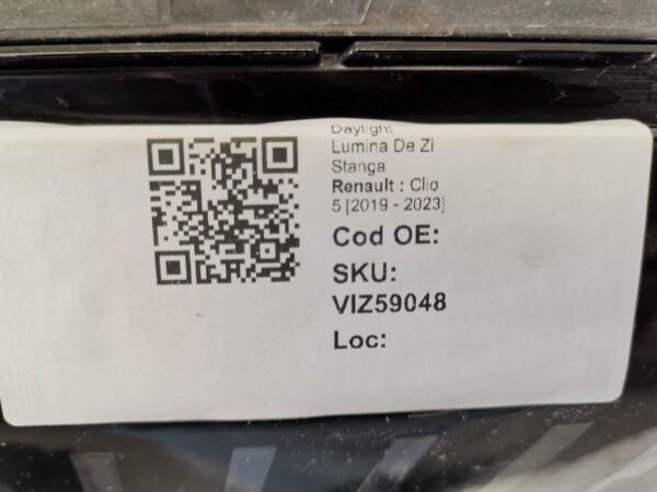 Daylight Lumina De Zi Stanga Renault  Clio 5 [2019 - 2023] Facelift Original - imagine 8