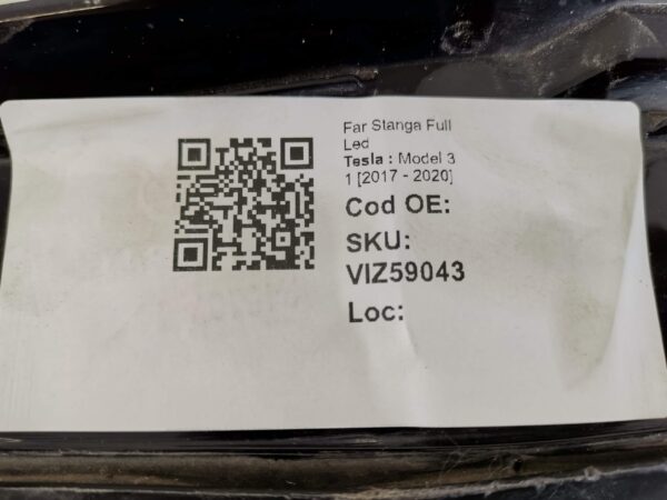 Far Stanga Full Led Tesla  Model 3 1 [2017 - 2020] Original Avariat - imagine 8