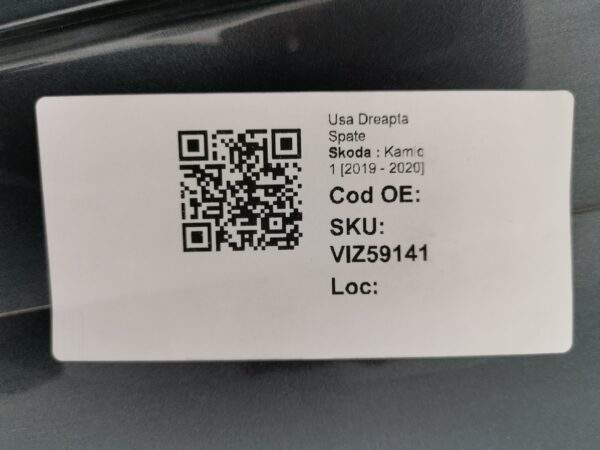 Usa Dreapta Spate Skoda  Kamiq 1 [2019 - 2020] Originala - imagine 8