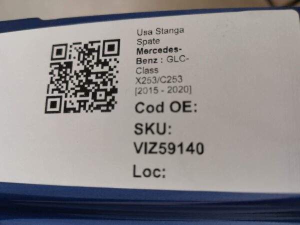 Usa Stanga Spate Mercedes-Benz  GLC-Class X253/C253 [2015 - 2020] Originala - imagine 8