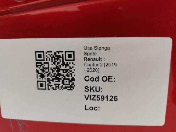 Usa Stanga Spate Renault  Captur 2 [2019 - 2020] 2021 2022 2023 2024 Originala - imagine 8