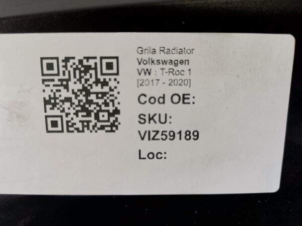 Grila Radiator Volkswagen VW  T-Roc 1 [2017 - 2020] Original In Stare Buna - imagine 8