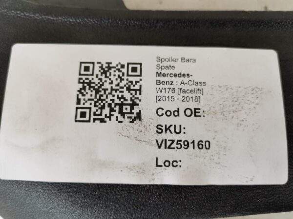 Fusta Bara Spate Mercedes-Benz  A-Class W176 [facelift] [2015 - 2018] Original In Stare Buna - imagine 8