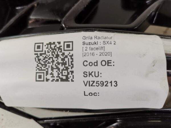 Grila Radiator Suzuki  SX4 2 [ 2 facelift] [2016 - 2020] S-Cross Originala In Stare Buna - imagine 8