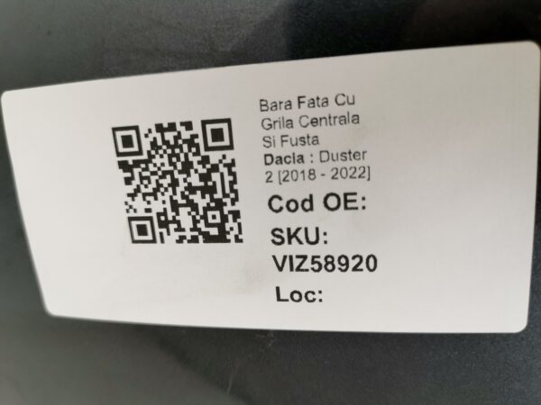 Bara Fata Cu Grila Centrala Si Fusta Dacia  Duster 2 [2018 - 2022] Originala In Stare Buna - imagine 8