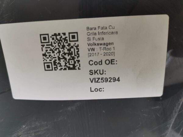 Bara Fata Cu Grila Inferioara Si Fusta Volkswagen VW  T-Roc 1 [2017 - 2020] Originala In Stare Buna - imagine 8