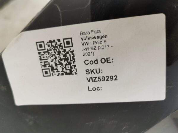 Bara Fata Volkswagen VW  Polo 6 AW/BZ [2017 - 2021] Originala In Stare Buna - imagine 8