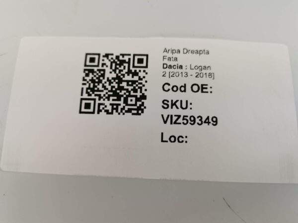 Aripa Dreapta Fata Dacia  Logan 2 [2013 - 2016] Originala - imagine 8