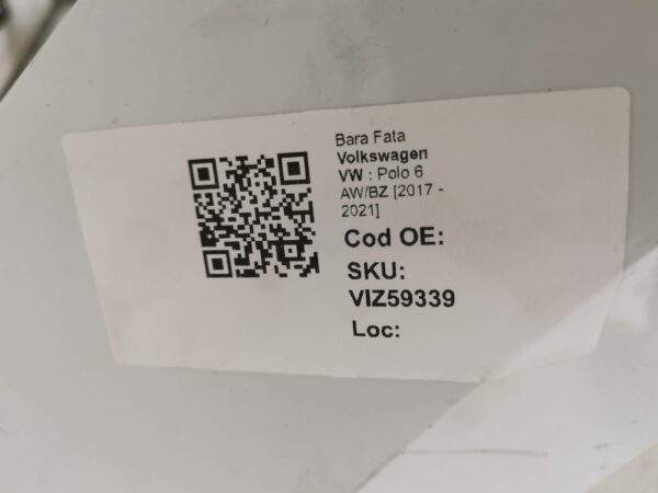 Bara Fata Volkswagen VW  Polo 6 AW/BZ [2017 - 2021] Originala In Stare Buna - imagine 8