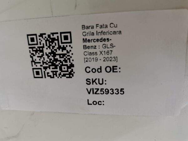 Bara Fata Cu Grila Inferioara Mercedes-Benz  GLS-Class X167 [2019 - 2023] Originala - imagine 8