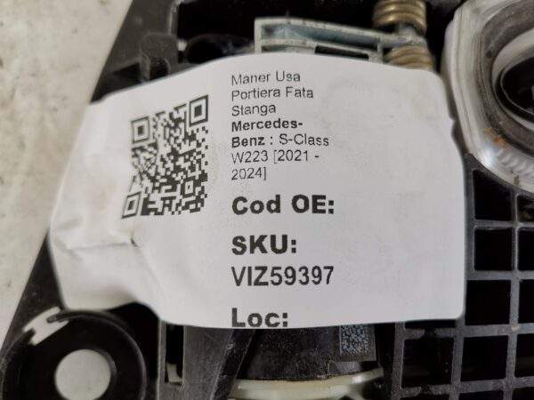 Maner Usa Portiera Fata Stanga Mercedes-Benz  S-Class W223 [2021 - 2024] Originala In Stare Buna - imagine 8