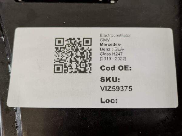 Electroventilator GMV Mercedes-Benz  GLA-Class H247 [2019 - 2022] Original Cu Carcasa Avariata - imagine 8