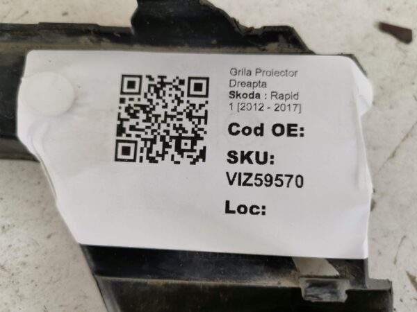 Grila Proiector Dreapta Skoda  Rapid 1 [2012 - 2017] Originala In Stare Buna - imagine 8