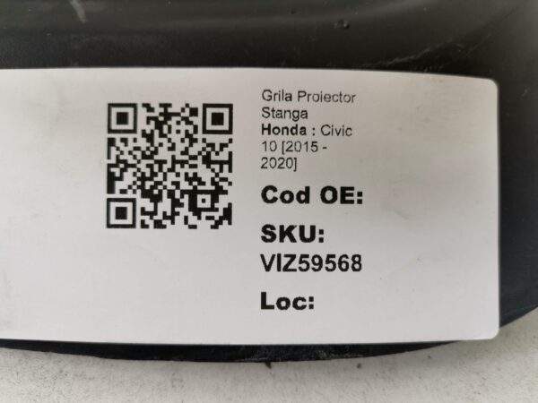 Grila Proiector Stanga Honda  Civic 10 [2015 - 2020] Originala In Stare Buna - imagine 8