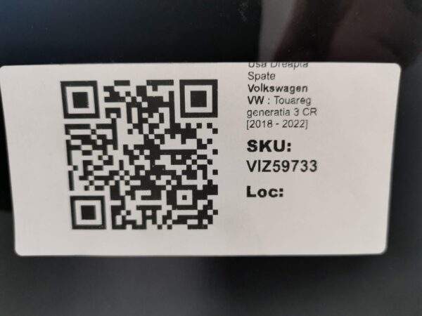 Usa Dreapta Spate Volkswagen VW  Touareg generatia 3 CR [2018 - 2022] Originala - imagine 8