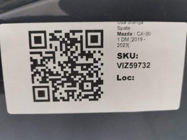 Usa Stanga Spate Mazda  CX-30 1 DM [2019 - 2023] Originala - imagine 8