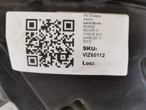 Far Dreapta Xenon Land Rover  RANGE ROVER IV VOGUE SUV [L405] [2013 - 2017] Original Avariat - imagine 8
