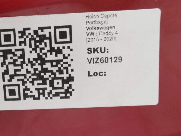 Haion Capota Portbagaj Volkswagen VW  Caddy 4 [2015 - 2020] Originala - imagine 8