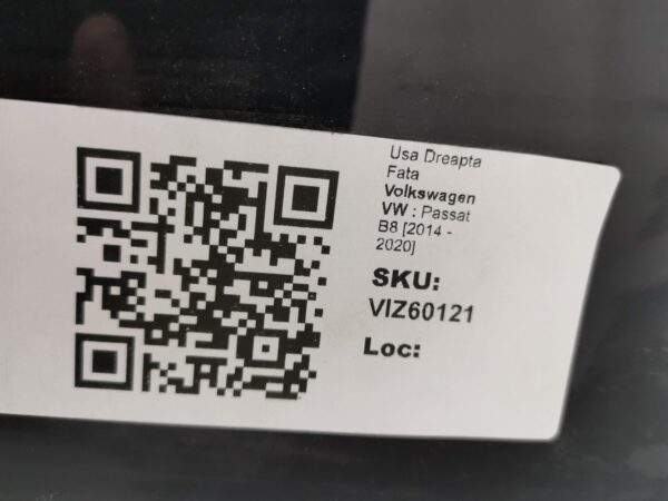 Usa Dreapta Fata Volkswagen VW  Passat B8 [2014 - 2020] Originala - imagine 8