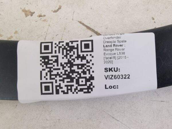 Bandou Aripa Overfender Dreapta Spate Land Rover  Range Rover Evoque L538 [facelift] [2015 - 2020] Original In Stare Buna - imagine 8